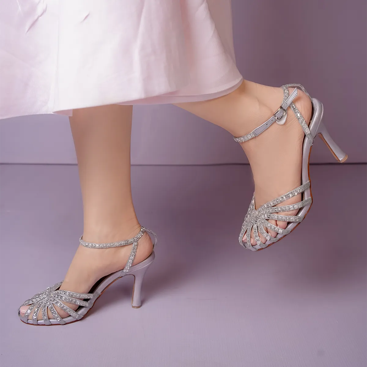 Magnafique Heels - Silver
