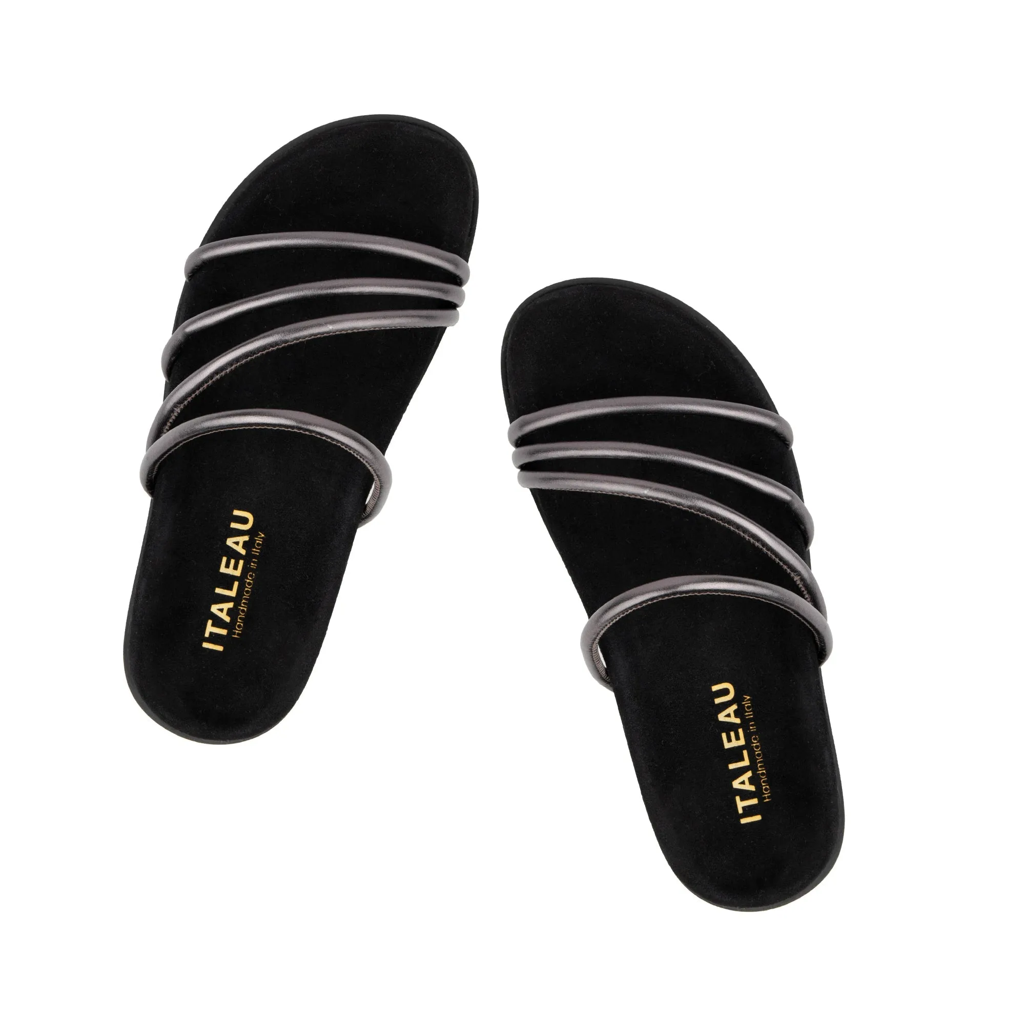 Milena Slides Gunmetal