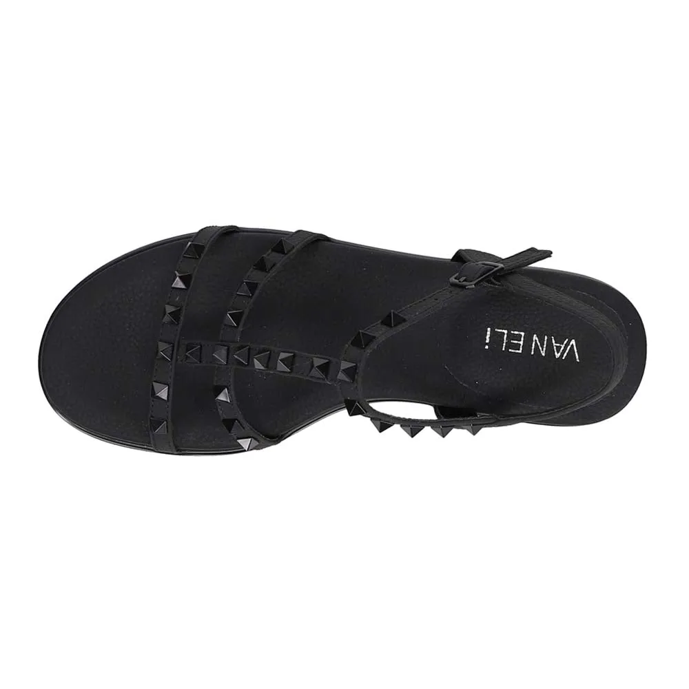 Nelina Studded Slingback Wedge Sandals
