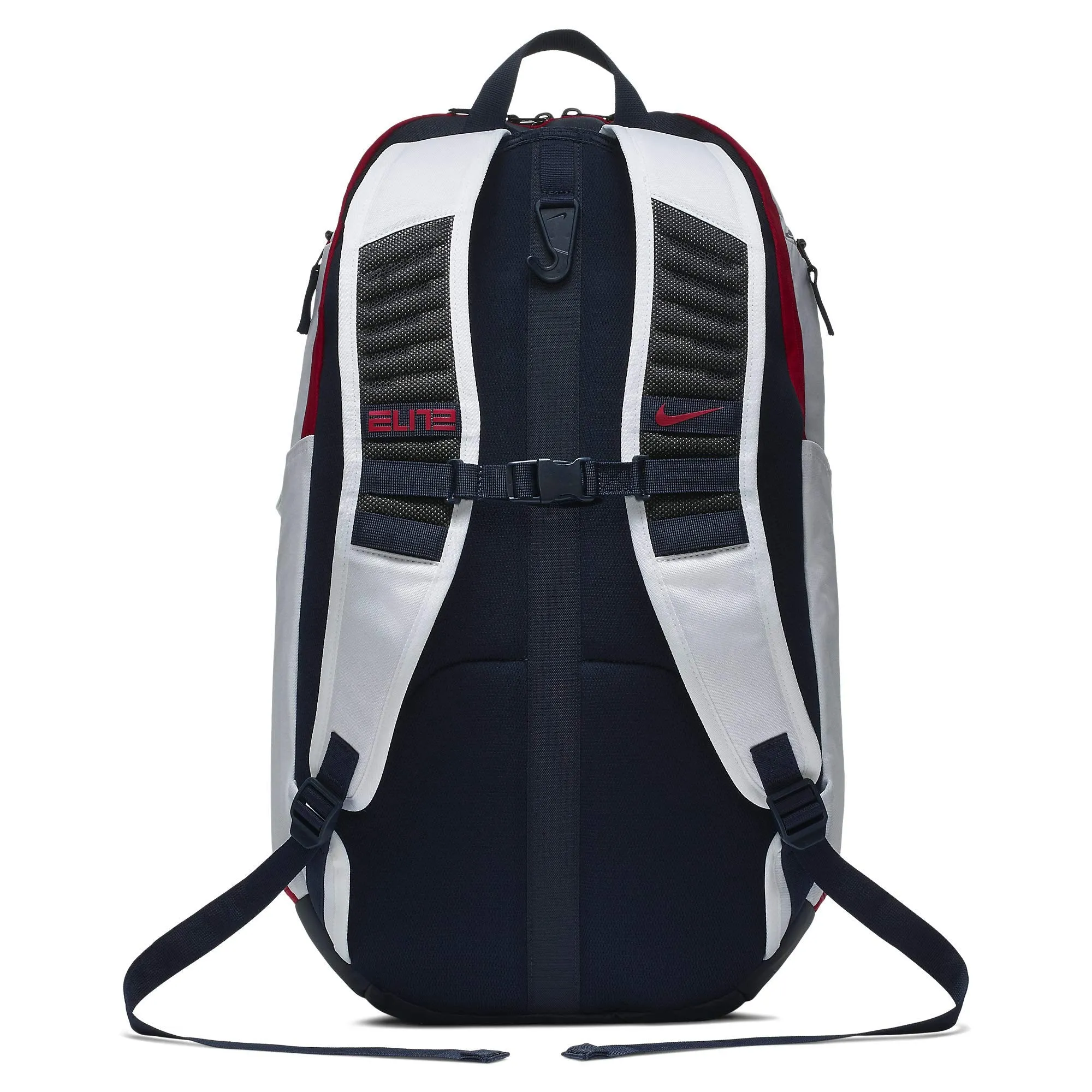 Nike Hoops Elite Hoops Pro Basketball Backpack White/Obsidian/Red