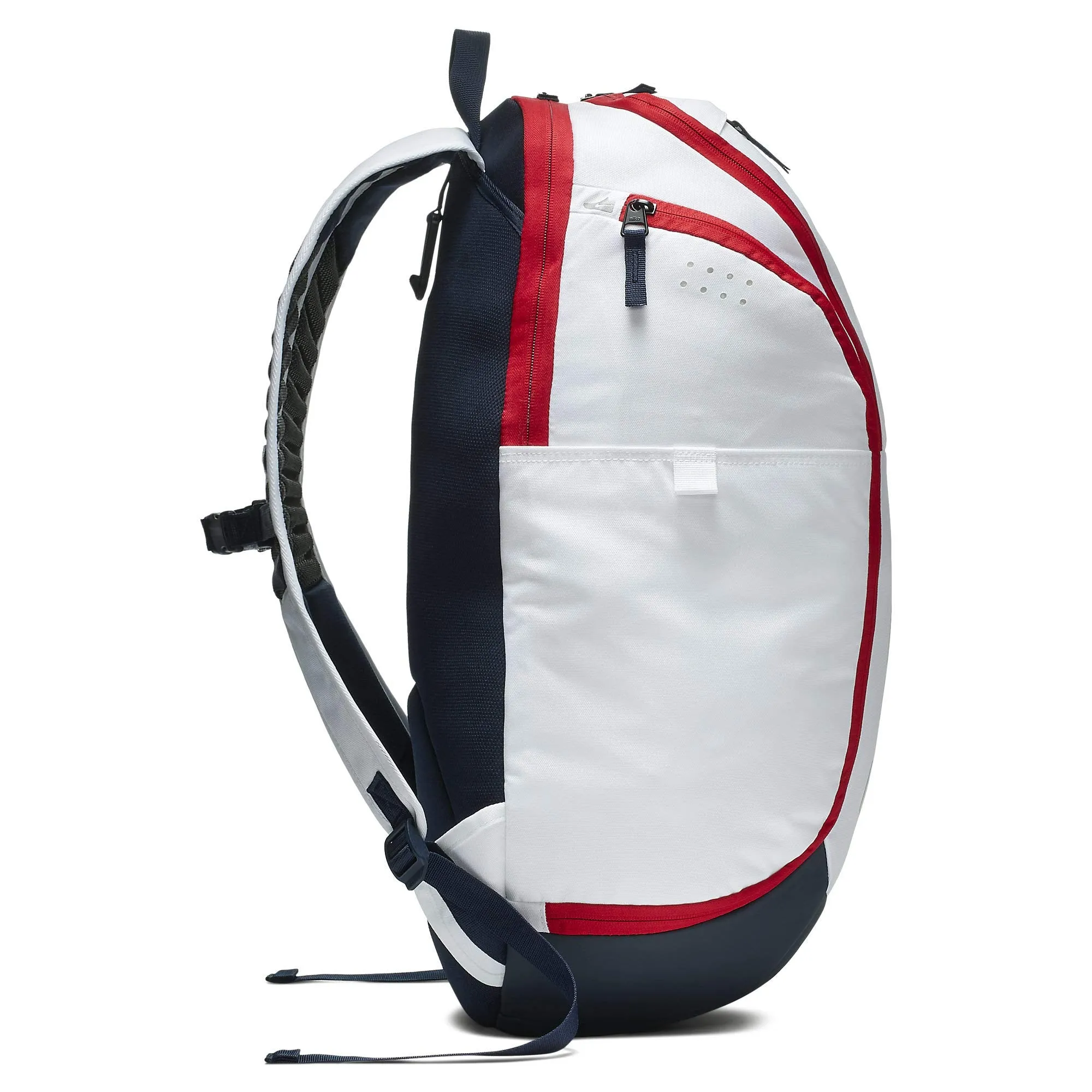 Nike Hoops Elite Hoops Pro Basketball Backpack White/Obsidian/Red