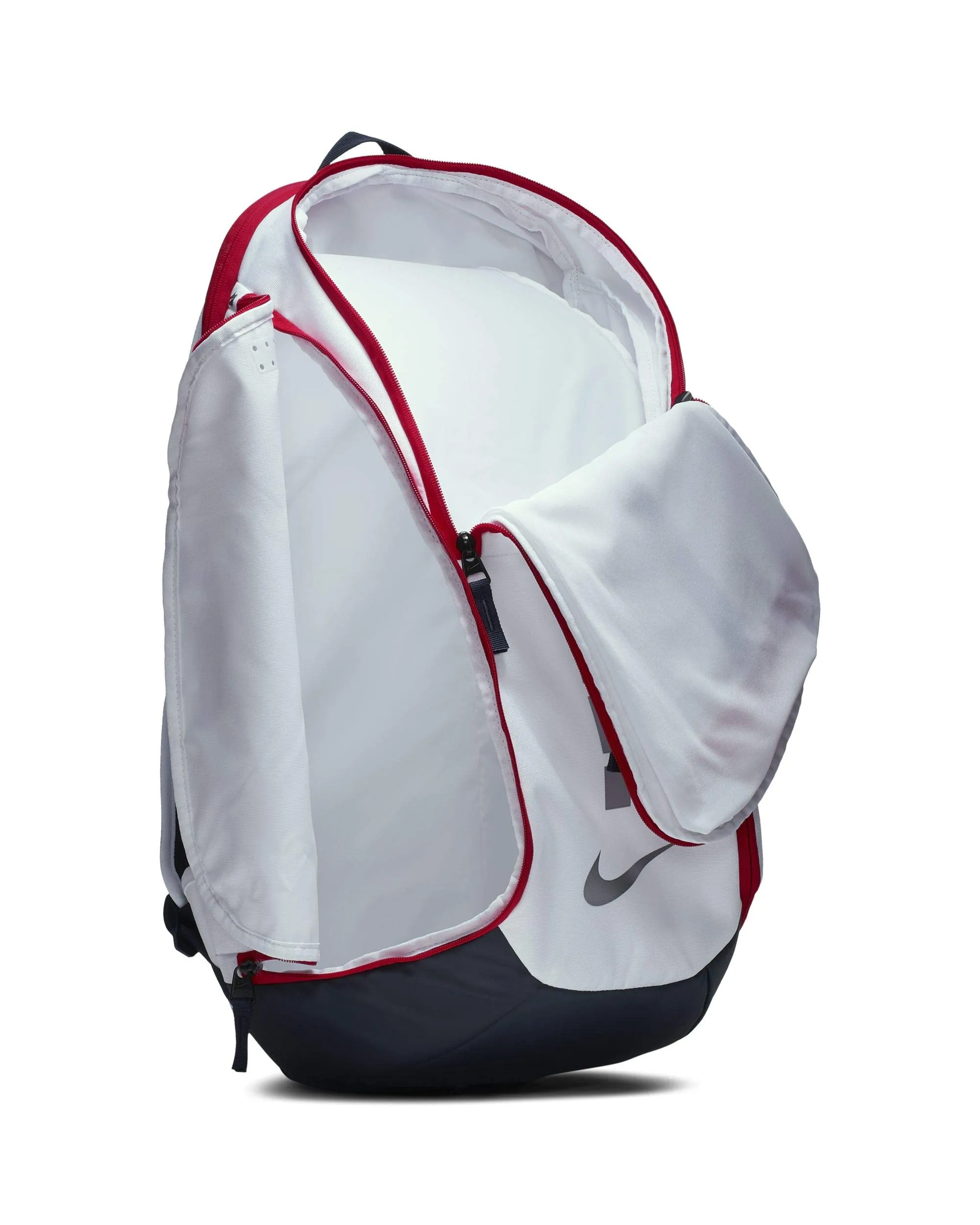 Nike Hoops Elite Hoops Pro Basketball Backpack White/Obsidian/Red