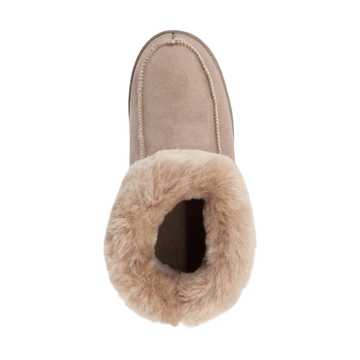 PEPPIN BEIGE men's sheepskin slippers