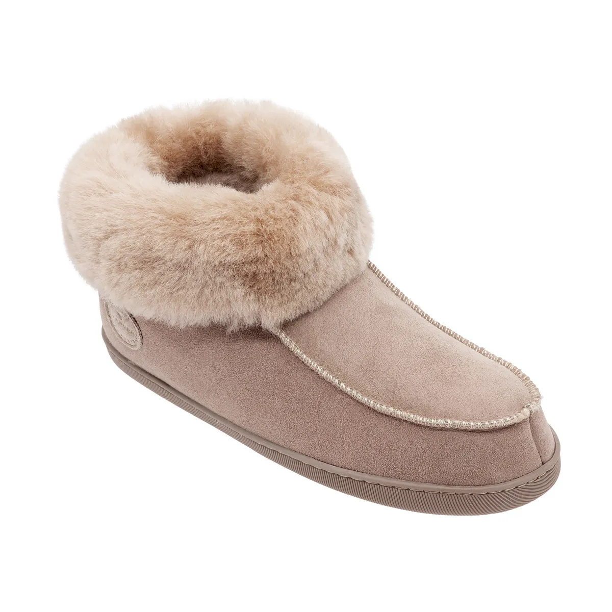 PEPPIN BEIGE men's sheepskin slippers