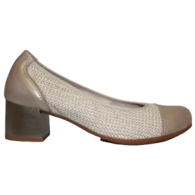 Pitillos Block Heeled Pumps - 5091 - Beige