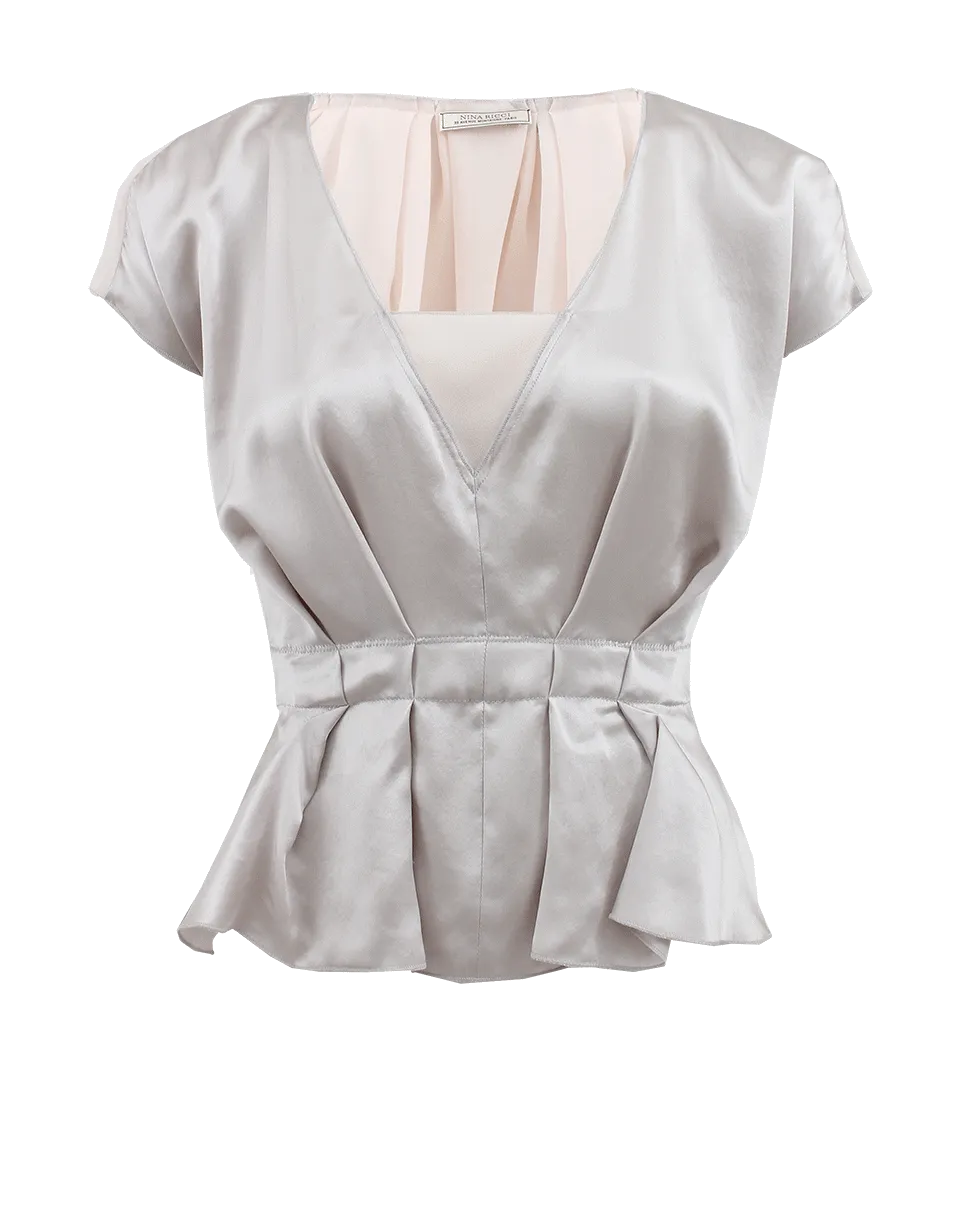 Sleeveless Elastic Waist Top