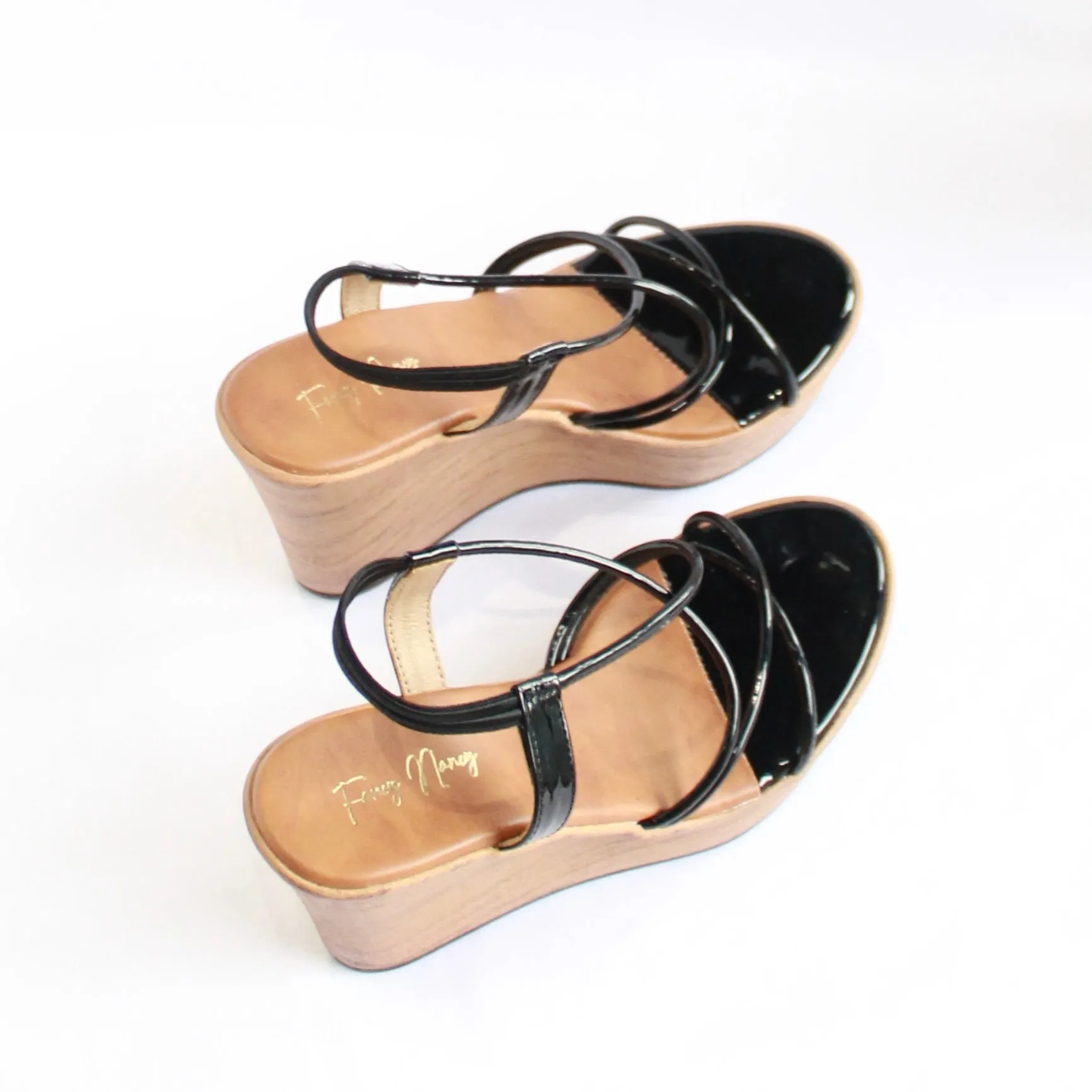 Strappy Wedges - Black