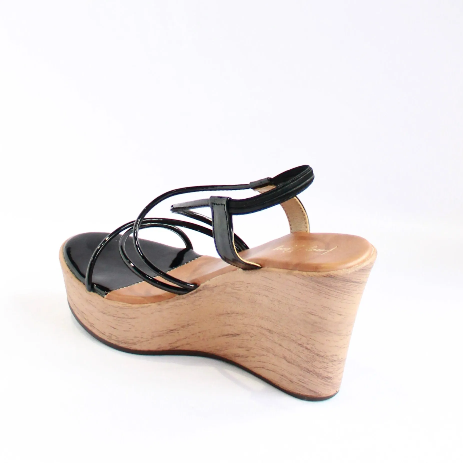 Strappy Wedges - Black