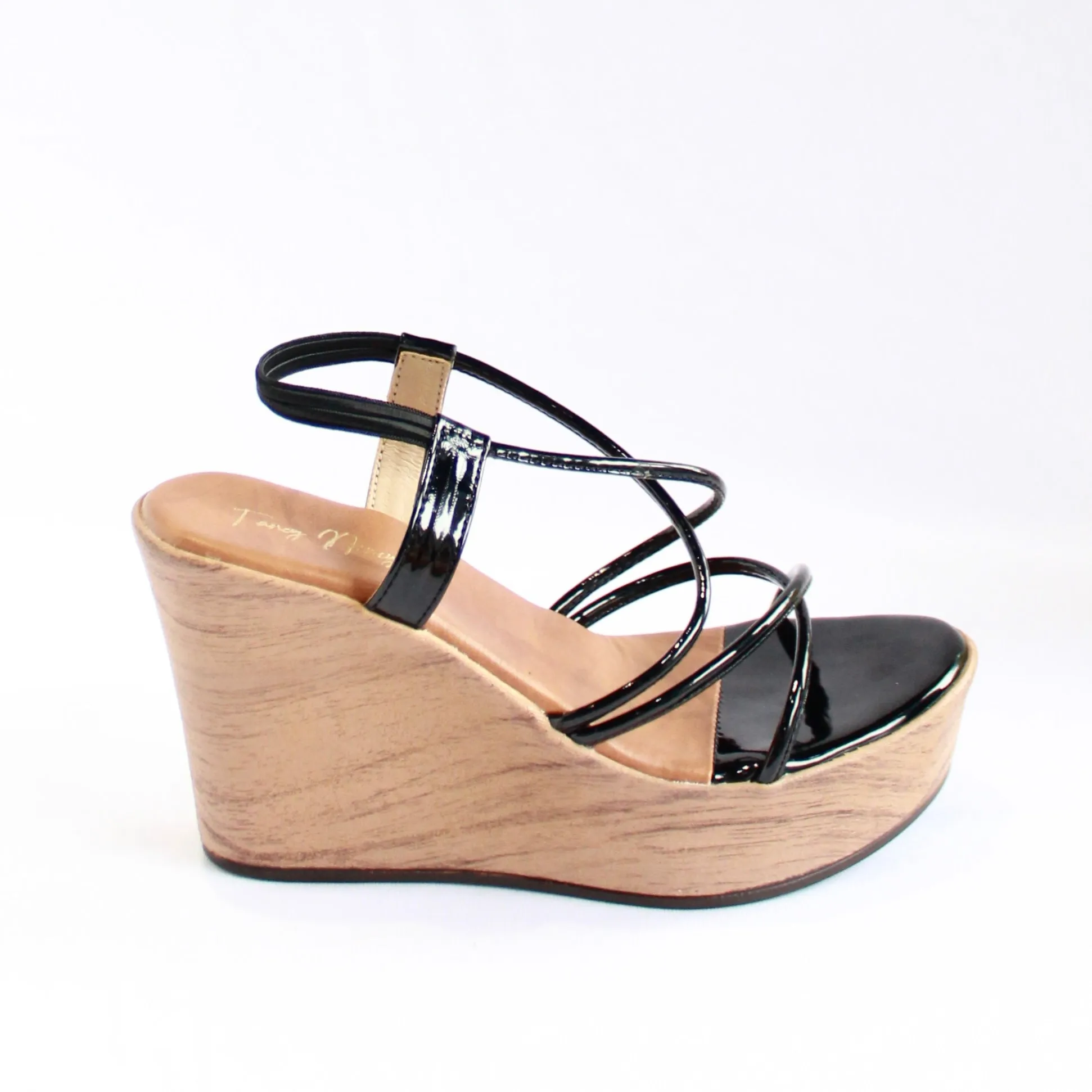 Strappy Wedges - Black