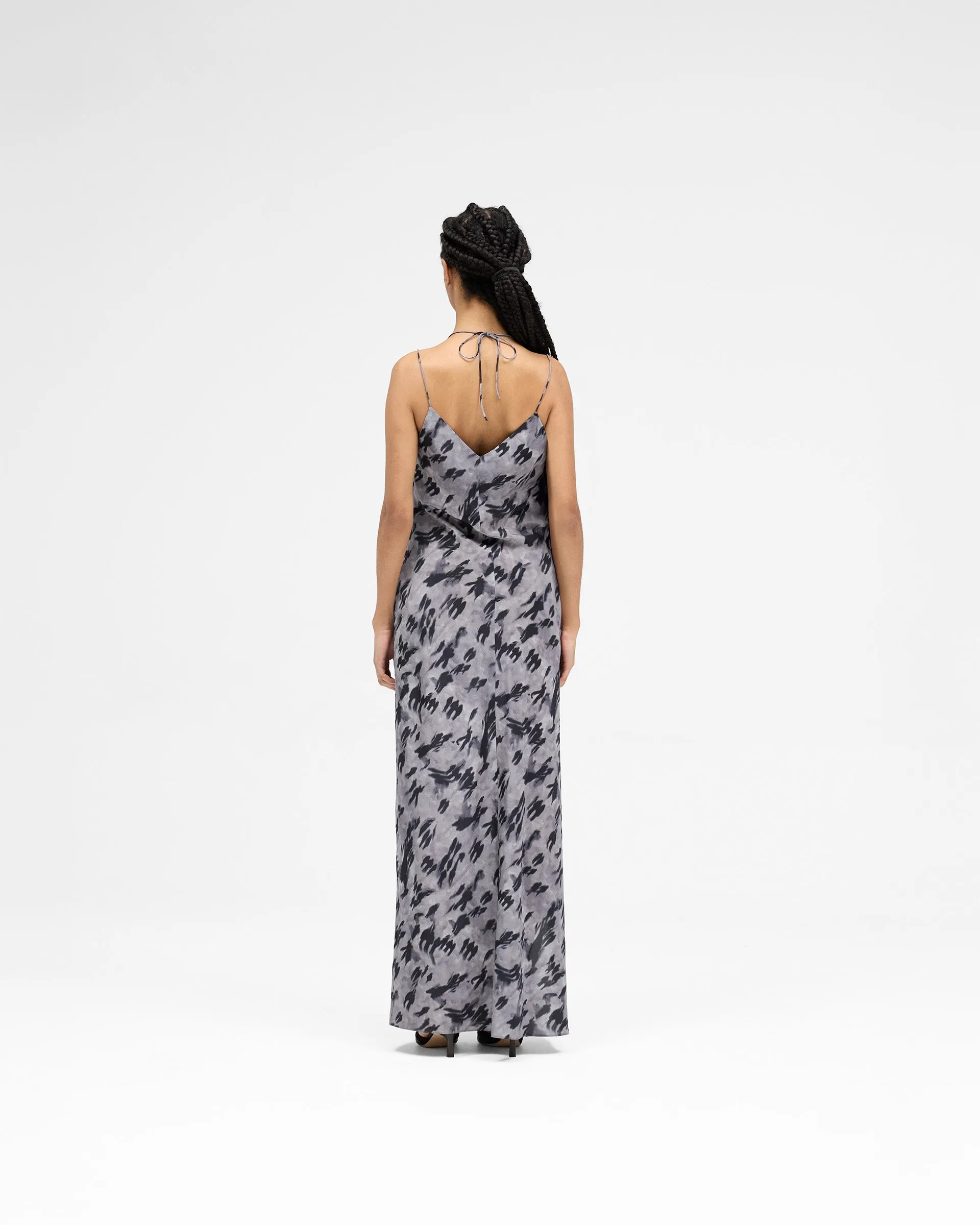Street Shadow Dress - Dark Scenic Print
