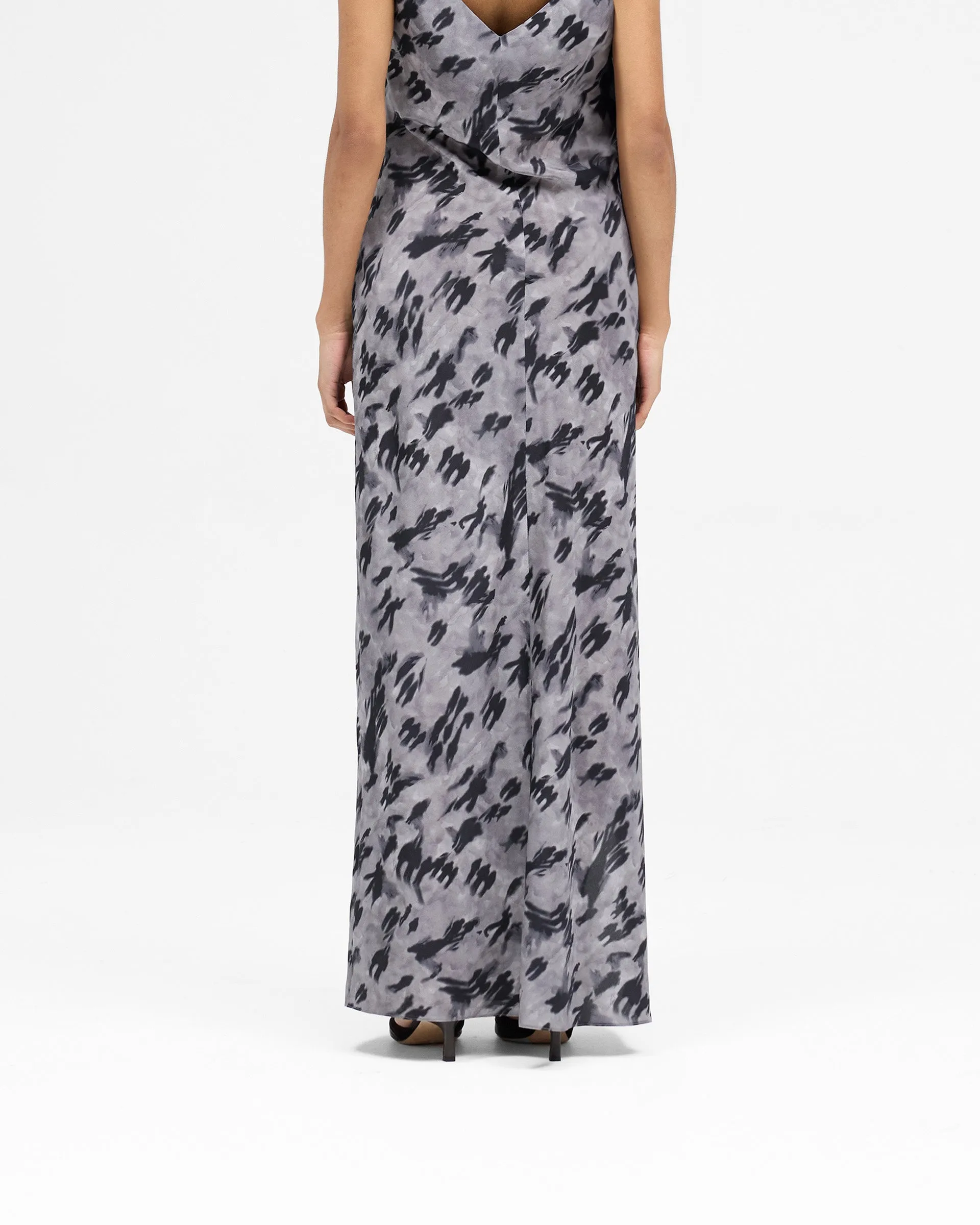 Street Shadow Dress - Dark Scenic Print