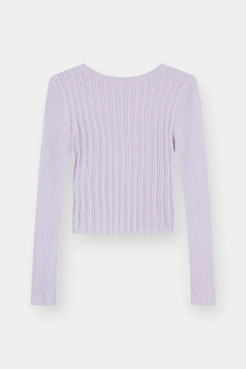 THE SILK RIBBED BOATNECK - HELIOS