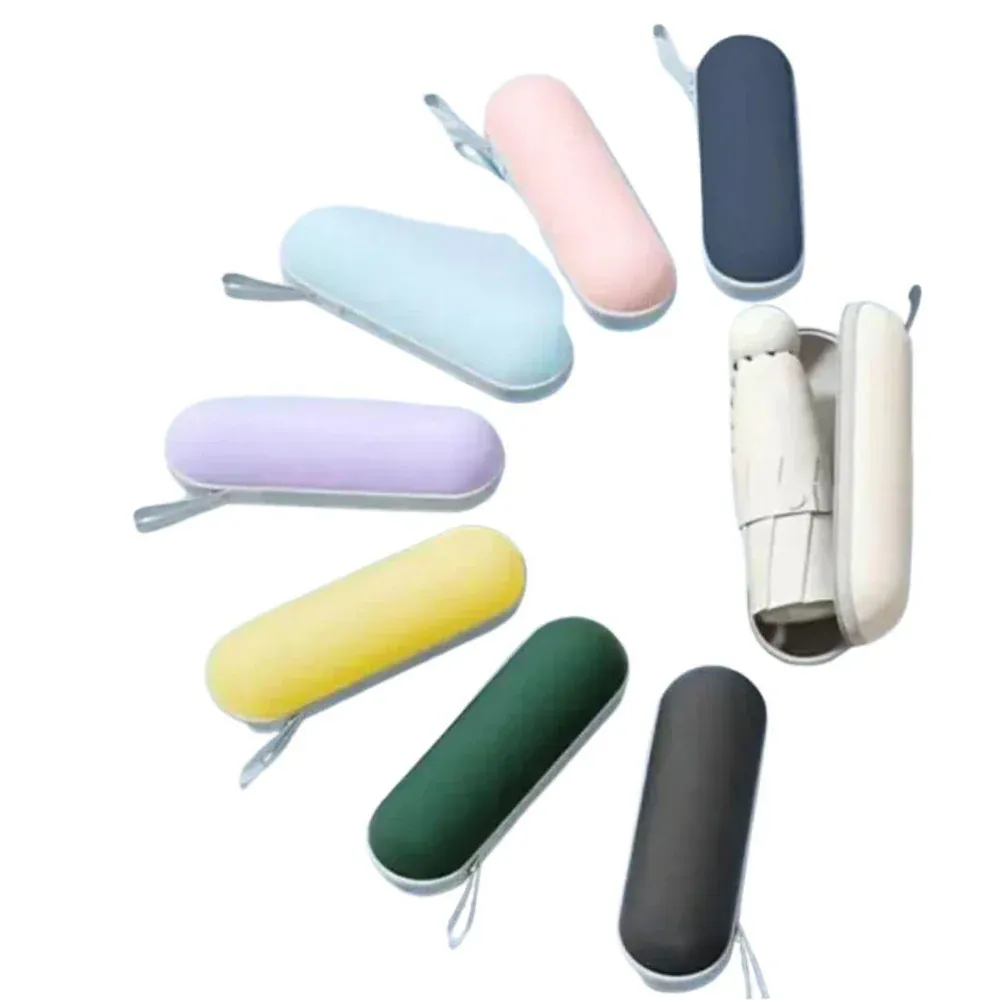 Travel Umbrella Compact Lightweight Portable UK Strong Waterproof Folding Umbrellas With 6 Rib Reinforced