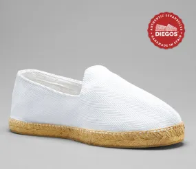 White herringbone
