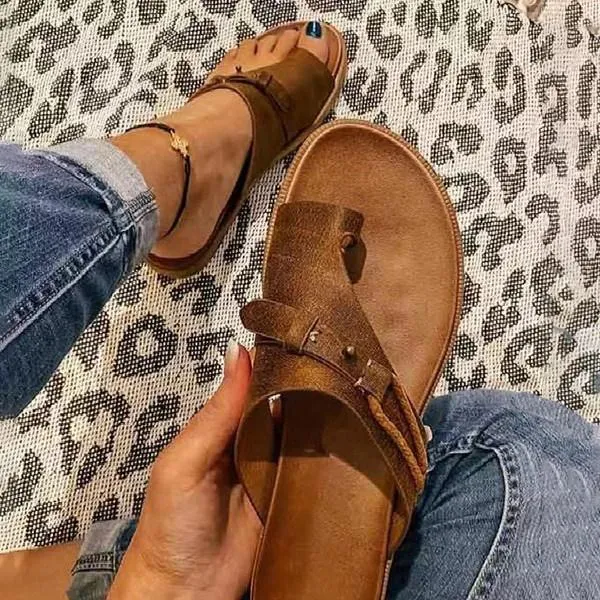 Women's Vintage Thong Flat Slippers 16547598