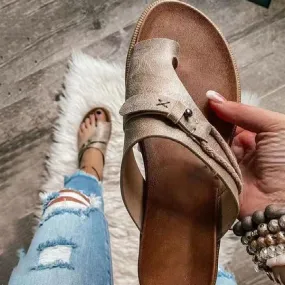 Women's Vintage Thong Flat Slippers 16547598