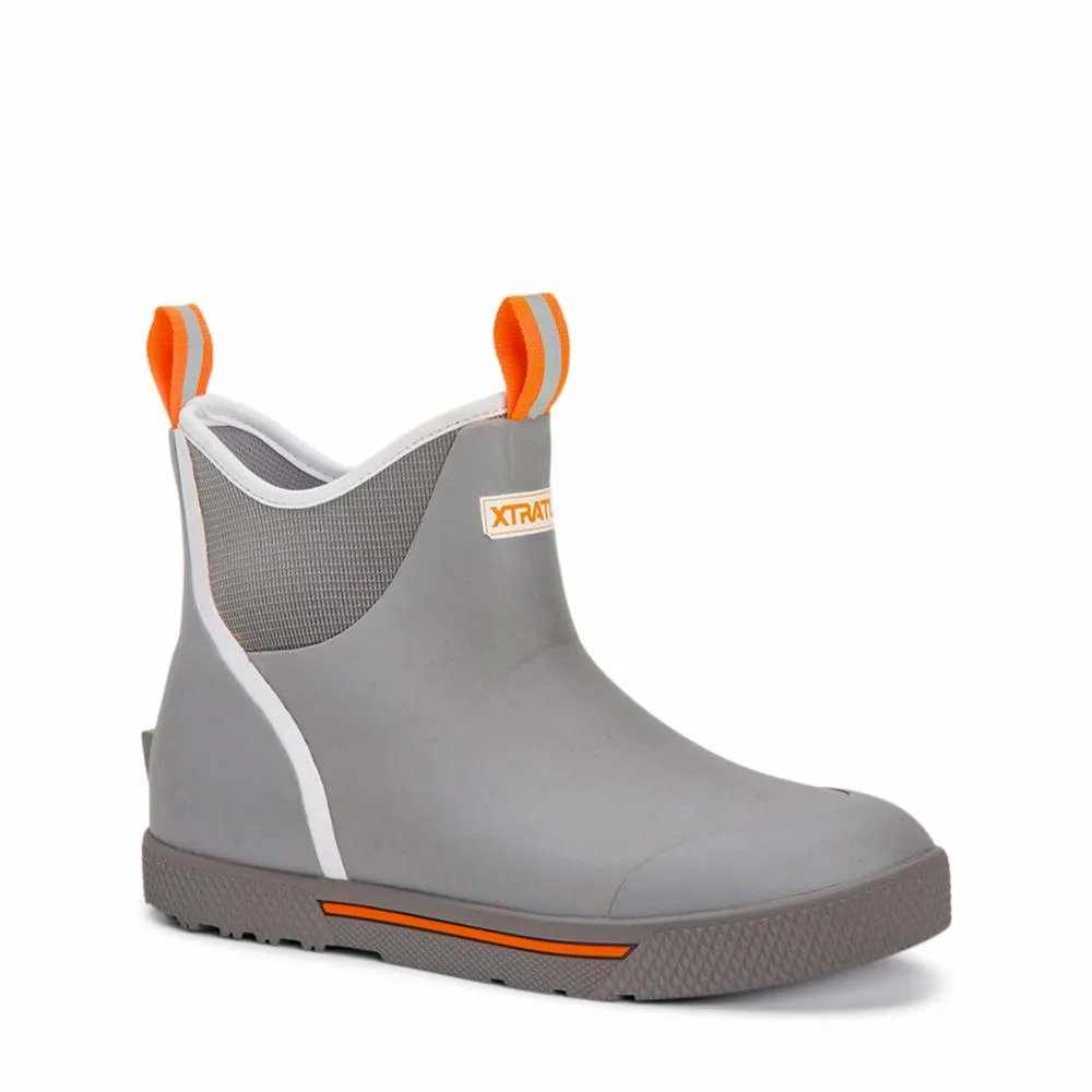 Xtratuf Men's S Wheelhouse 6 Ankle Deck Boot Wheelhouse Grey M