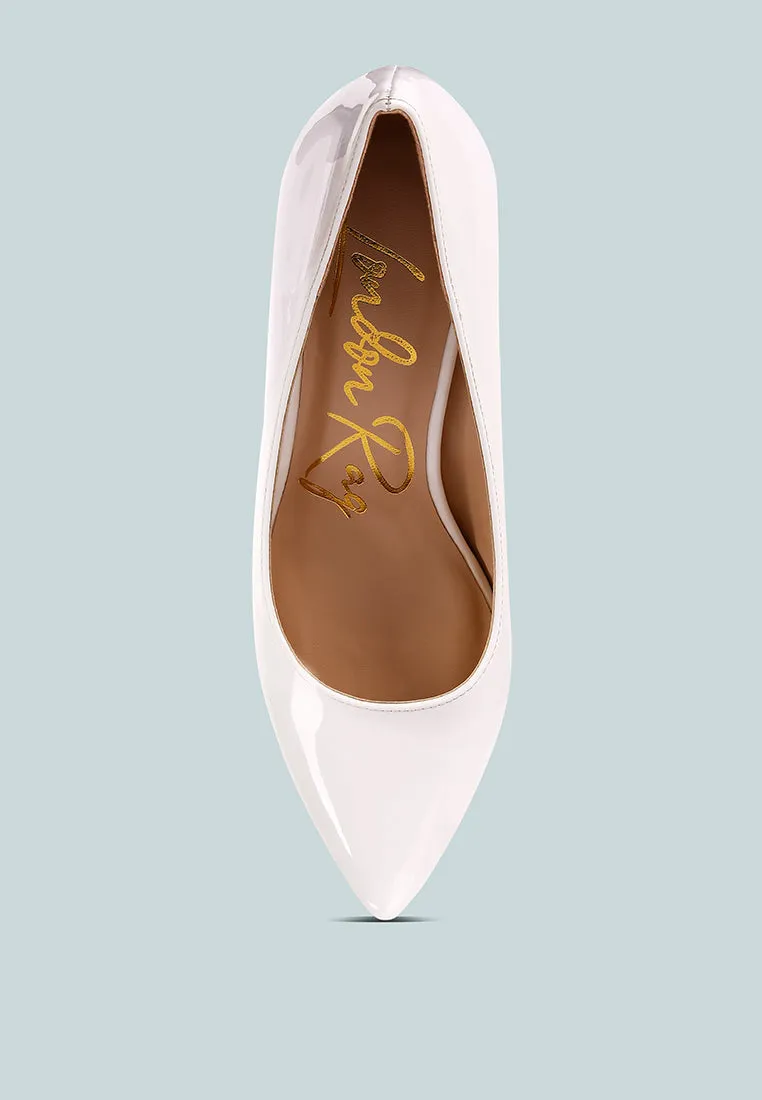 Zaila metallic accent block heel pumps